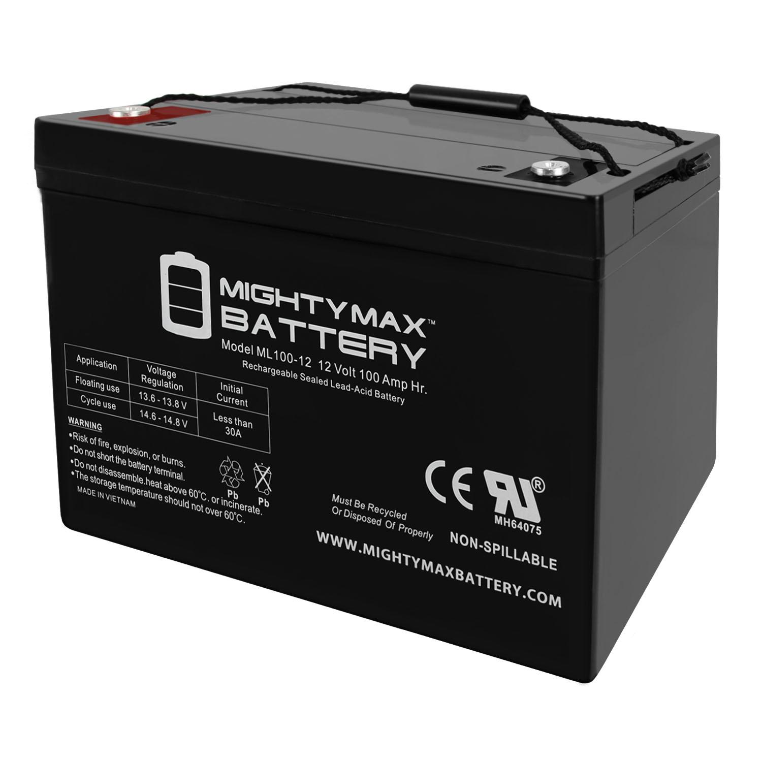 Mighty Max 3 Solar & Renewable Energy ML100-12 12V Battery
