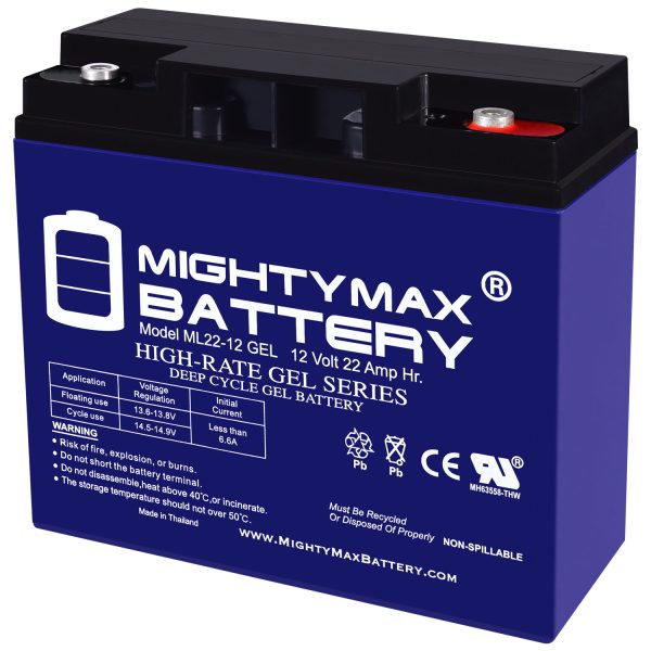 Mighty Max 12 Wheelchair & Mobility Scooters ML22-12 12V Battery