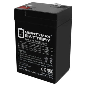 Mighty Max 43 Alarm & Home Security Systems ML4-6 6V Battery