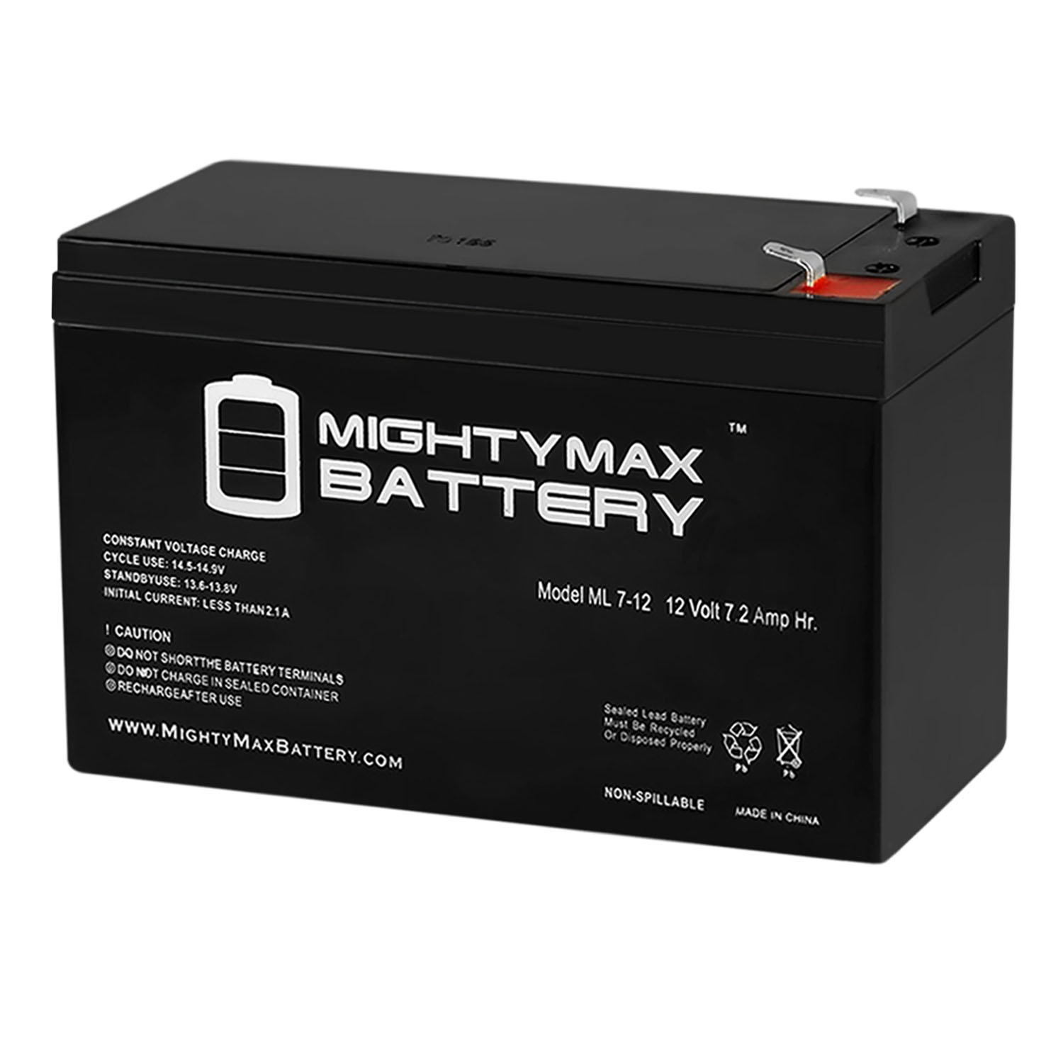 Mighty Max 45 Alarm & Home Security Systems ML7-12 (4-Pack) 12V Battery