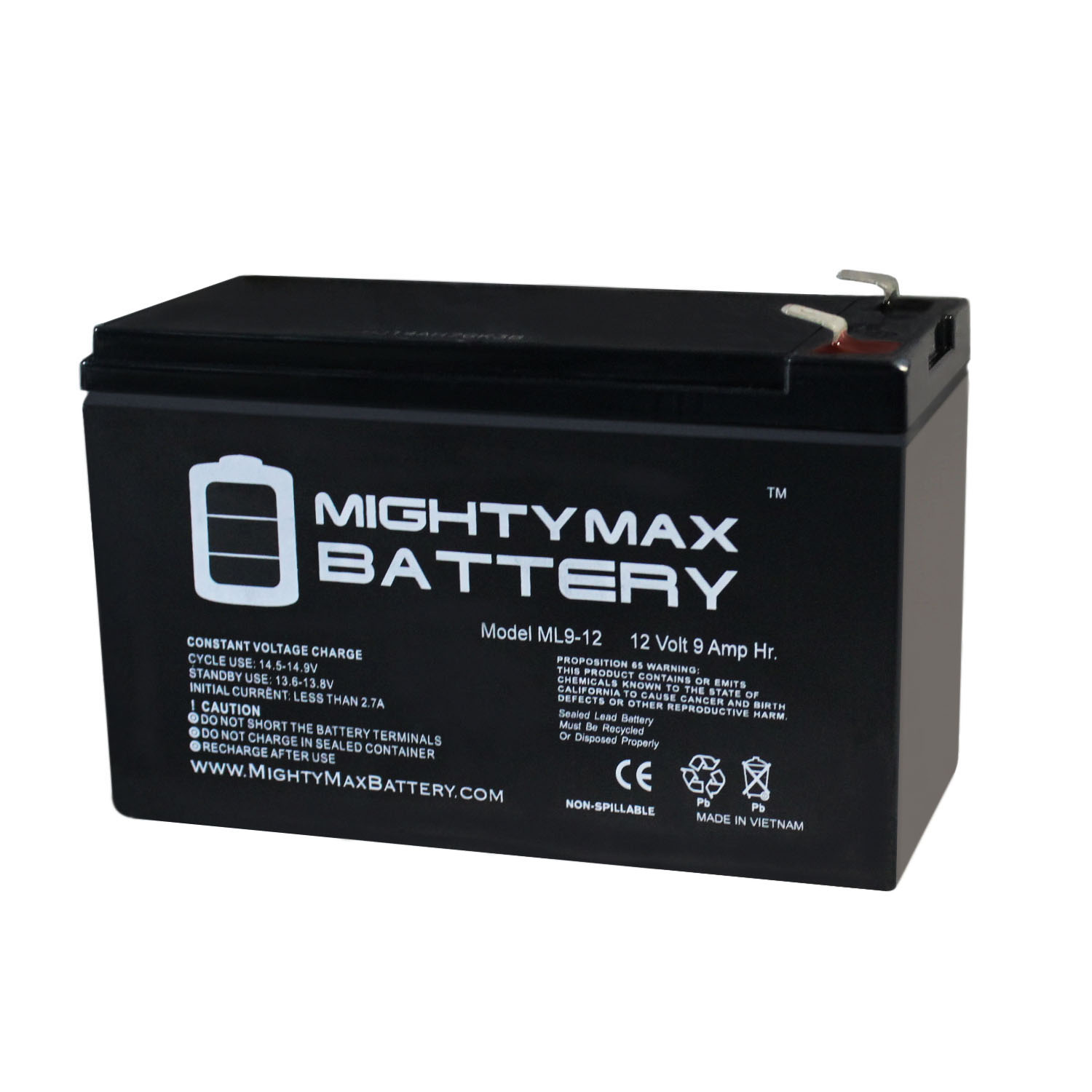 Mighty Max 57 Marine & Fishing Boats ML100-12 Marine LI 12V Battery