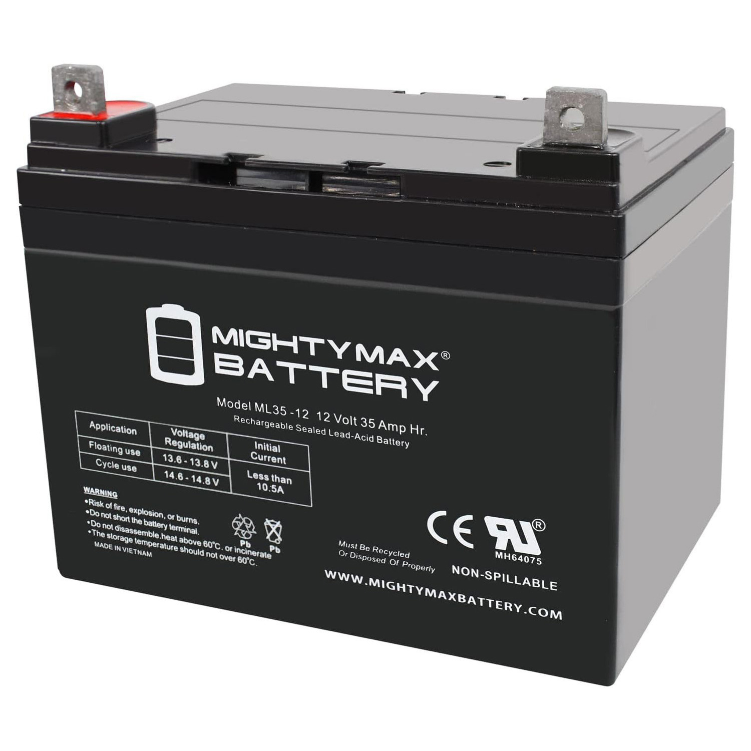 Mighty Max 65 Lawn & Garden / Power Tools ML35-12 NB 12V Battery