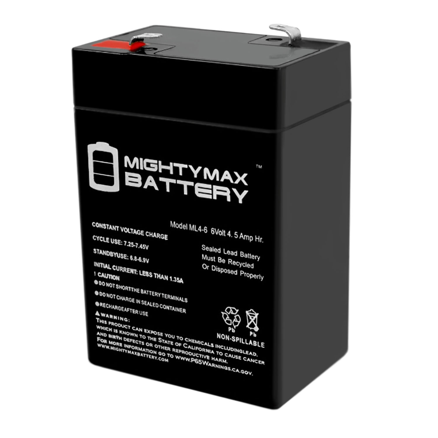Mighty Max 66 General Purpose SLA & Toys ML4-6 6V Battery