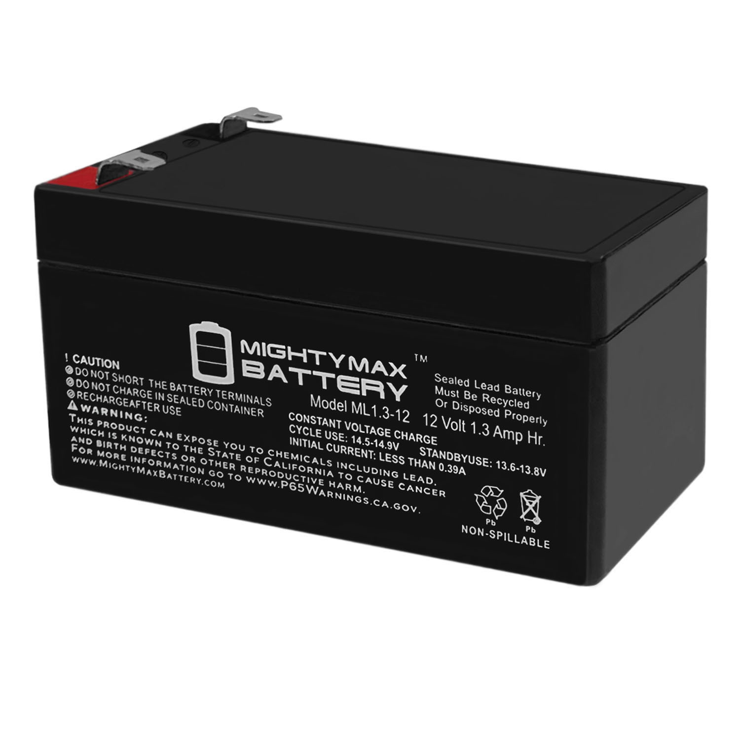 Mighty Max 68 General Purpose SLA & Toys ML1.3-12 12V Battery